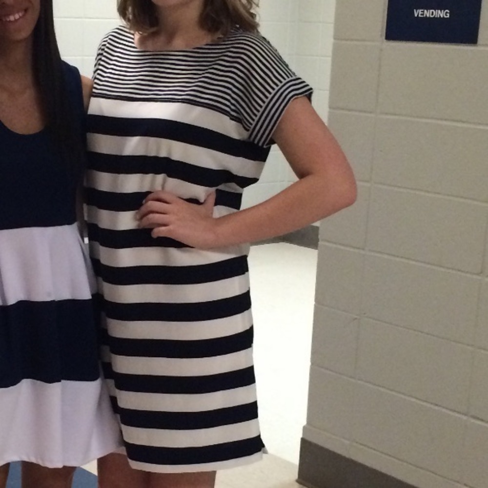 Striped dress.